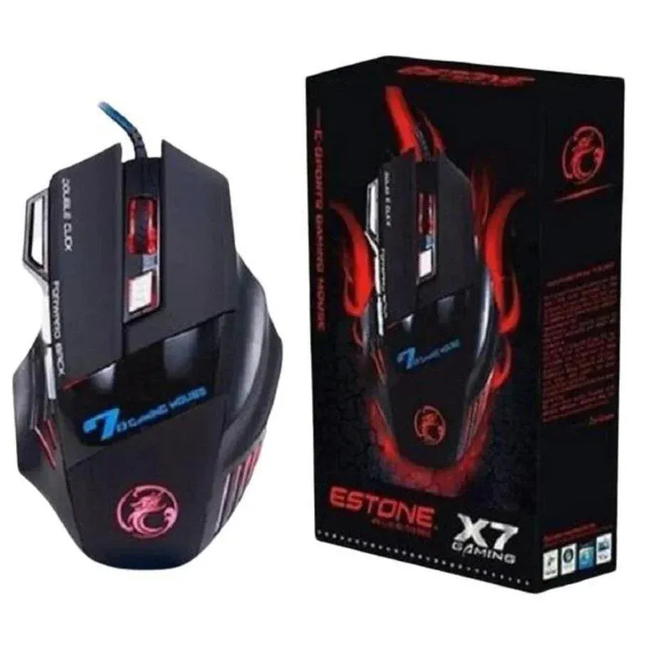 Mouse gamer  3200dpi com LED laser X7