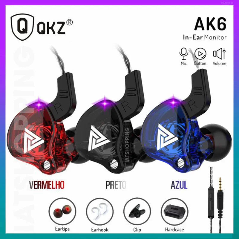 Fone de Ouvido Bluetooth QKZ