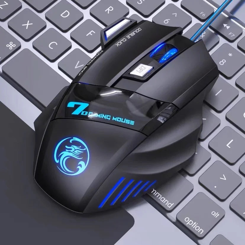 Mouse gamer  3200dpi com LED laser X7