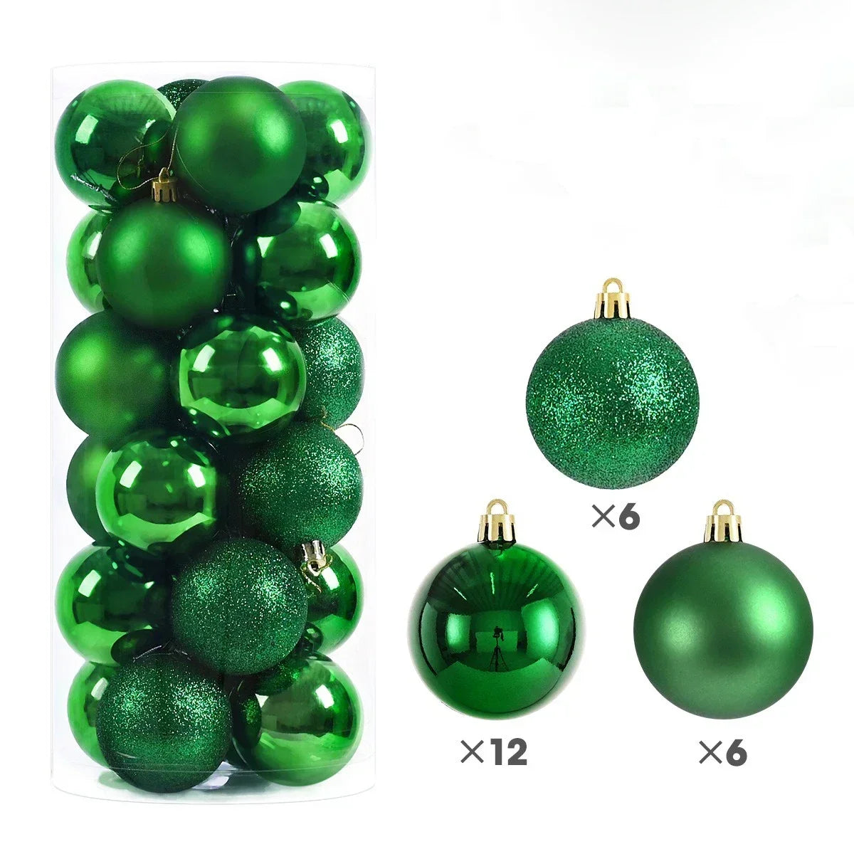 Enfeite de natal 24Pcs 3/4/6cm
