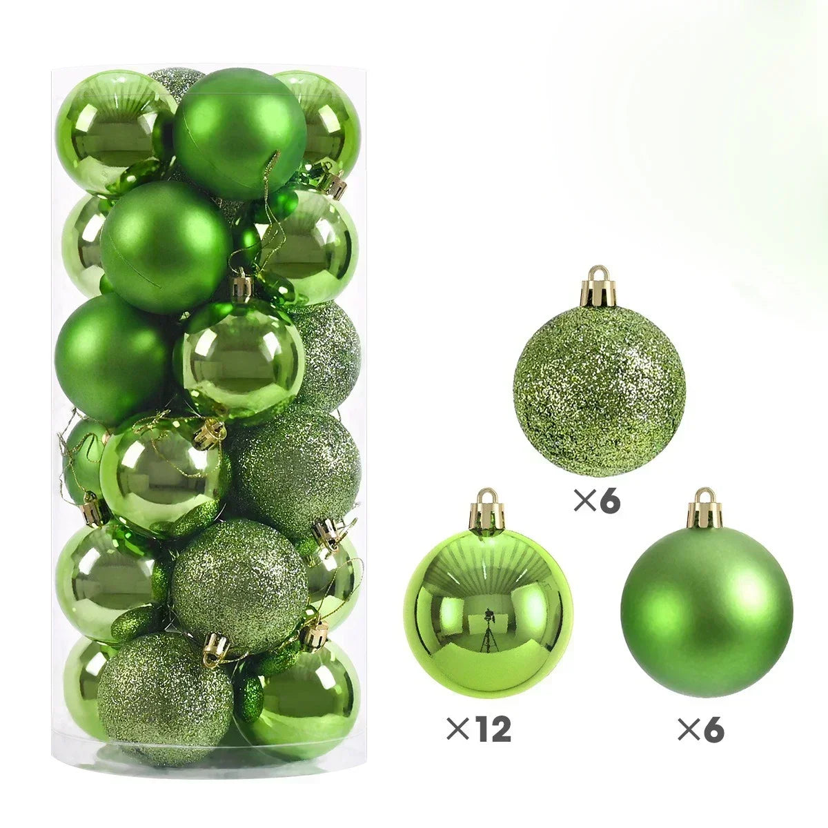 Enfeite de natal 24Pcs 3/4/6cm