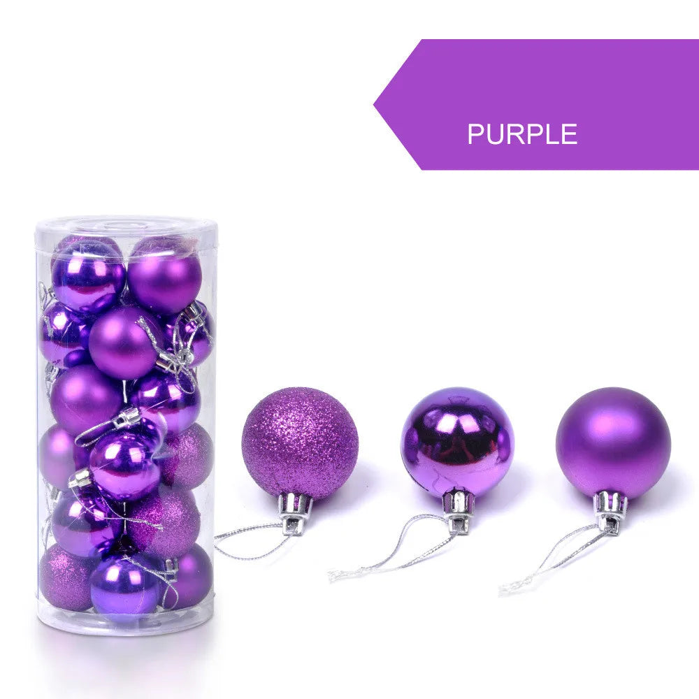enfeite de bolas para arvore de natal com 24pcs 3cm