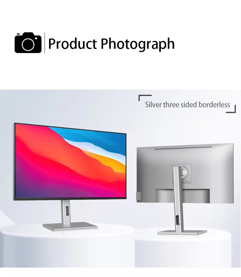 Monitor 4K VisionPro 27" – Tela Vertical Bezel-less com Type-C