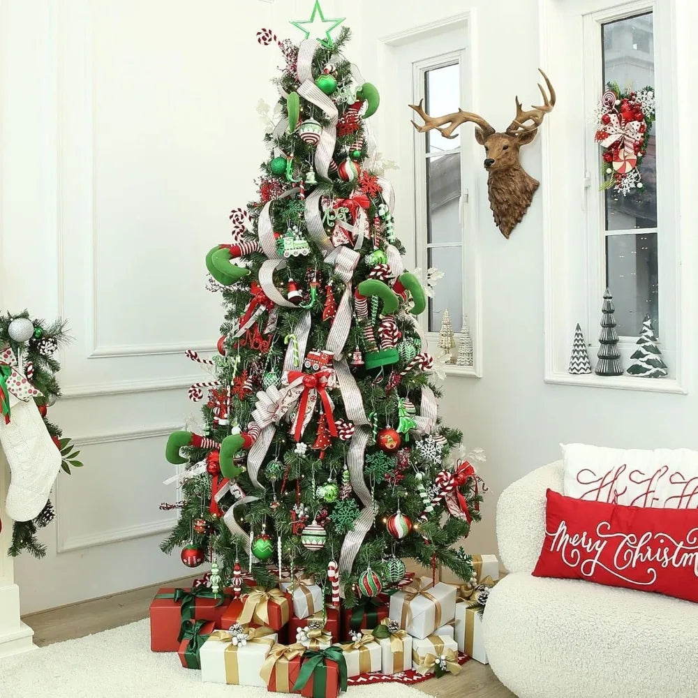 Enfeite de natal com 44Pcs de 3/6CM