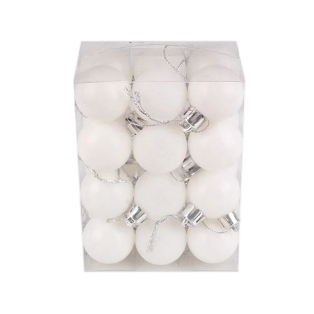 enfeite de bolas para arvore de natal com 24pcs 3cm