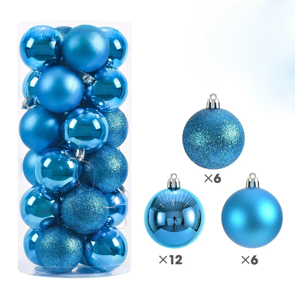 Enfeite de natal 24Pcs 3/4/6cm