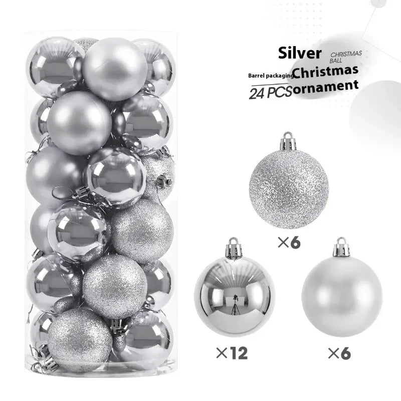 Enfeite de natal 24Pcs 3/4/6cm