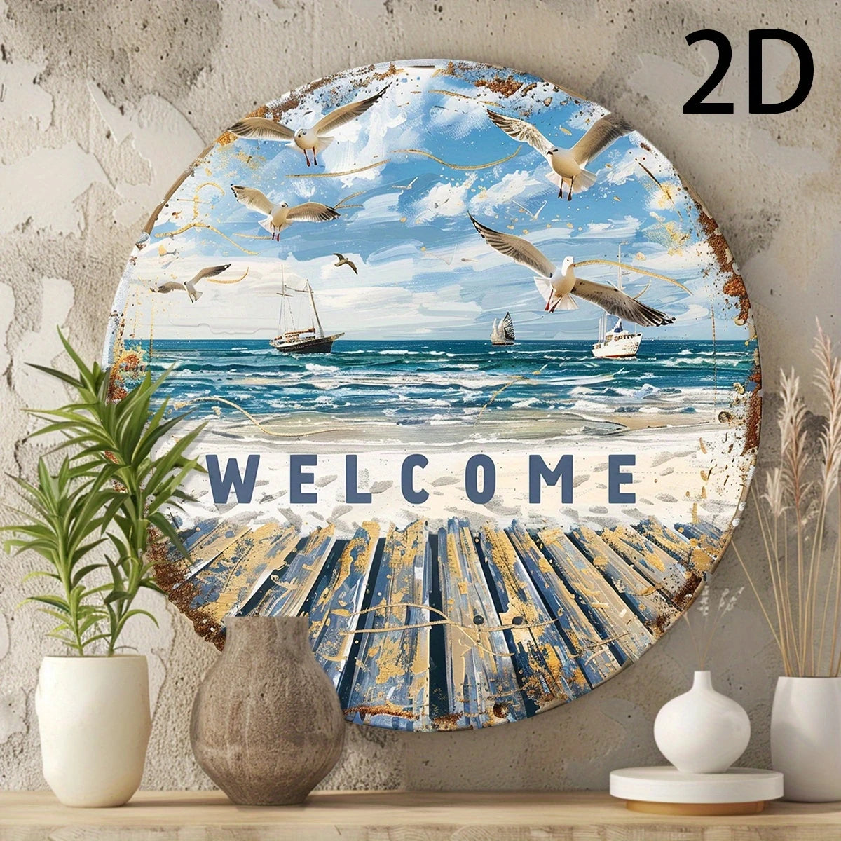 1 quadro mar, praia lindo