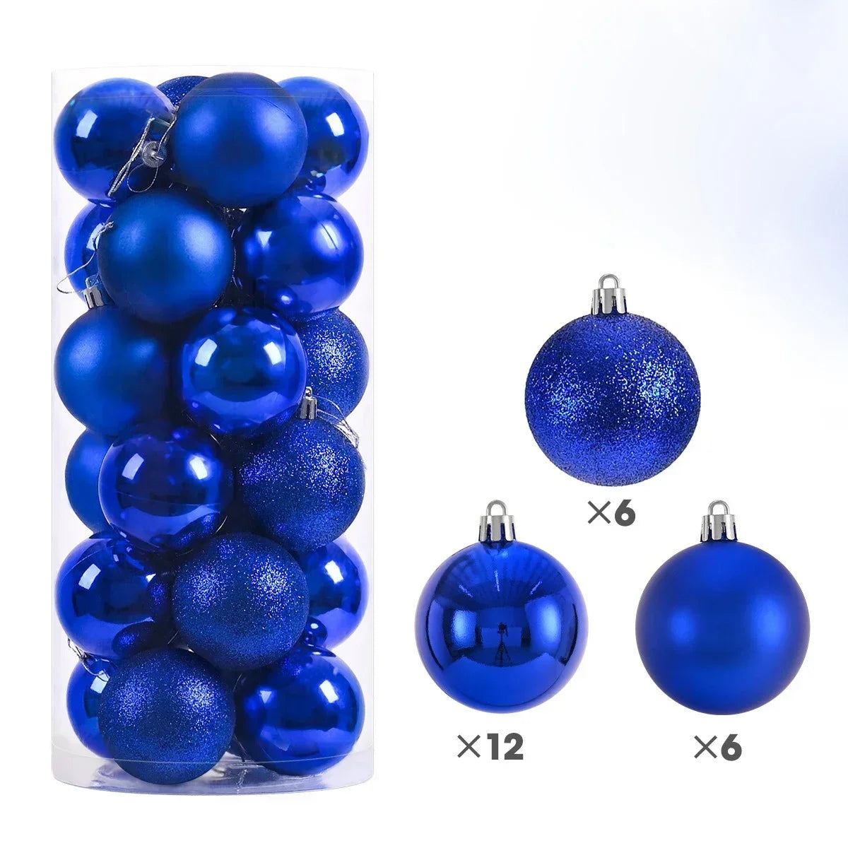 Enfeite de natal 24Pcs 3/4/6cm