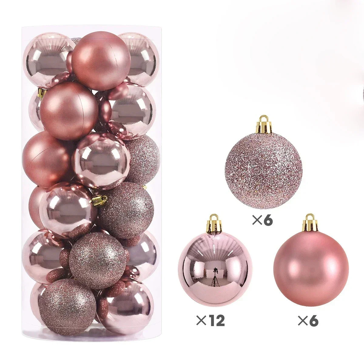 Enfeite de natal 24Pcs 3/4/6cm
